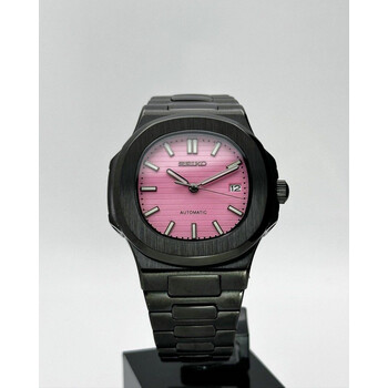 Custom Seiko Mod • Black Pink Nautilus • 40mm